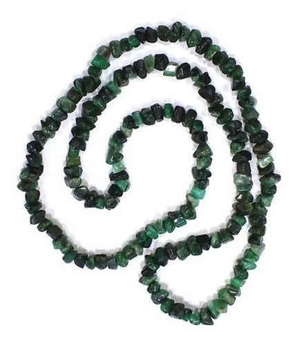 Colar Fio De Esmeralda Canga 95cm Pedra Brasileira Natural