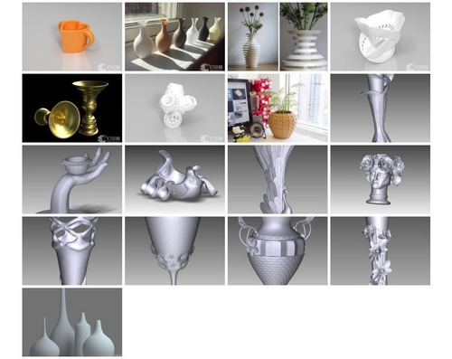 Archivo Stl Router O Impresora 3d Floreros Jarrones Maceta .
