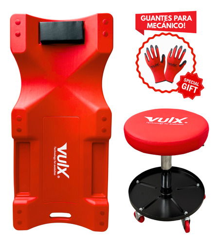 Camilla Plastica Mecanico 140kg Banqueta Altura Regulable