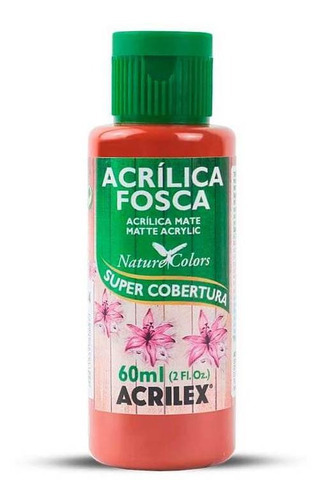 Tinta Acrílica Fosca Acrilex Para Artesanato 60ml - Cores Cor Siena Natural Fumê