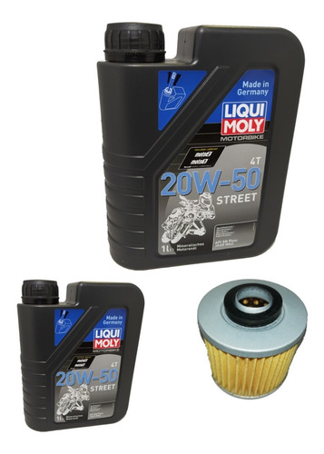 Kit Aceites + Filtro Keewai Dorado 250 Liqui Moly 20w50