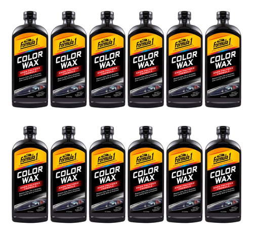 Kit 12 Ceras Para Auto Color Negro Formula 1 16 Oz.