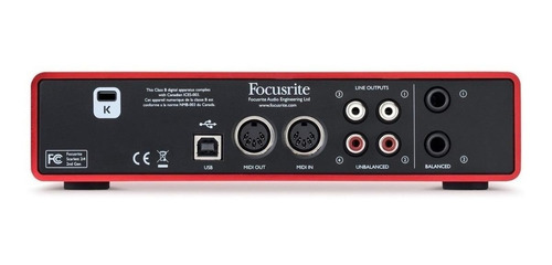 Imagem 2 de 3 de Interface de áudio Focusrite Scarlett 2i4 2.ºª geração geração