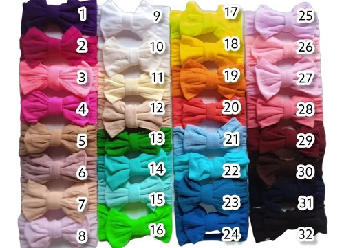 Diademas/ Banditas/ Vinchas Con Moño Para Bebe Niña 15 Pzas