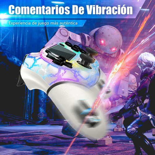 Mando Inalámbrico Para Ps4 Con Luz Rgb Compatible Con Ps4/pc