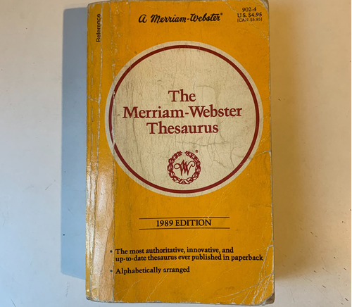 The Merriam-webster Thesaurus 1989 Edition
