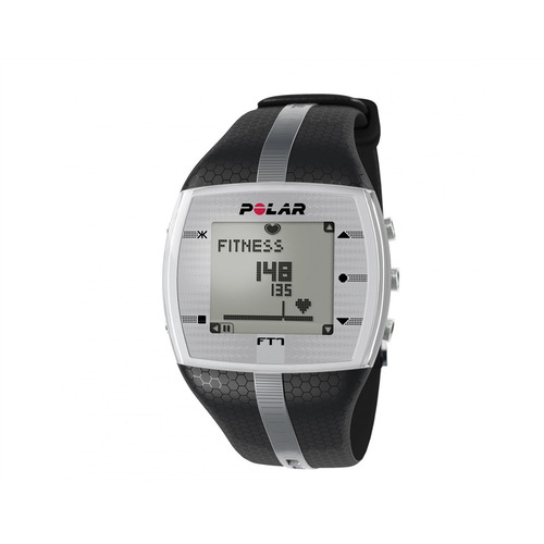 Reloj con monitor cardíaco Polar Mcf FT7m negro y plateado