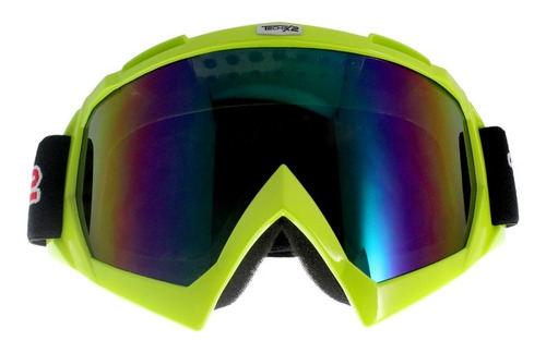 Goggle Techx2 Amarillo Fluorescente C/ Mica Tornasol 