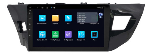 Multimidia Corolla 14/17 Android 14 2gb Octcaore Voz 10p 4g