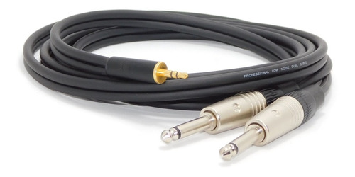 Cable Sin Ruido Miniplug A 2 Plug Professional 1 Mts Hamc