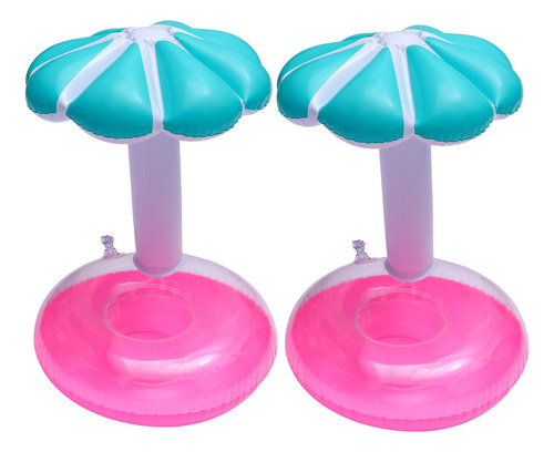 Soporte Inflable Para Piscina, 2 Portavasos Con 1 Unidad De