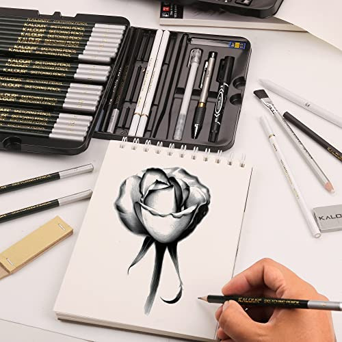 Kalour Paquete De 72 Lápices De Dibujo De Boceto Con Cuadern