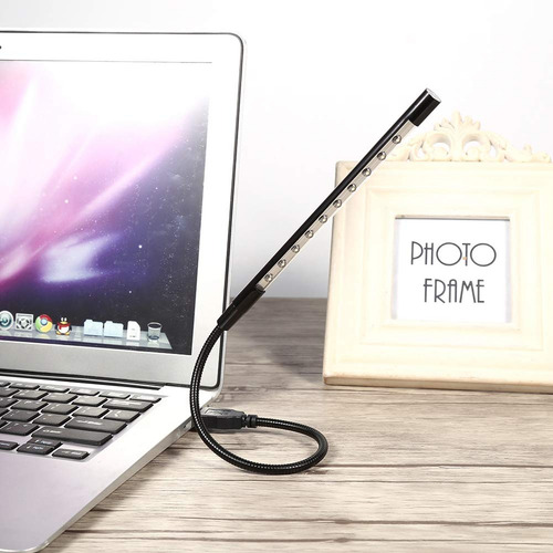 Lámpara De Lectura Usb Recargable Flexible Con Interruptor T