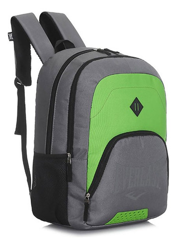 Mochila Escolar Everlast 16291 Color Verde Diseño Liso