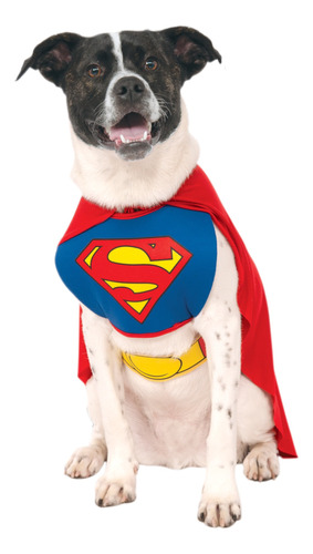 Disfraz Superman Heroe Para Mascota Perro