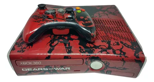 Xbox 360 Slim Gears of War 3 Ed. (Sem Jogo) + 1 Comando, Caixa