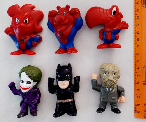 Colección Figuras Spiderman Y Batman Kelloggs Y Nestle. C9 (Usado)