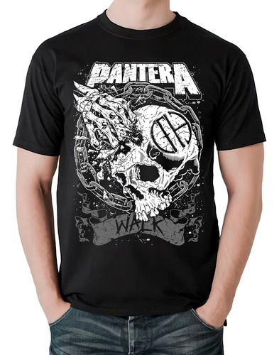 Camiseta Pantera Walk Banda Rock Metal