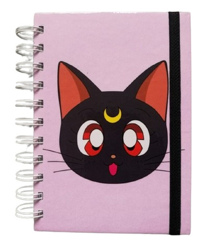 Cuaderno Libreta De Sailor Moon. Tapa Dura. Anillado