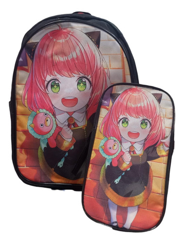 Mochilas De Anya, Incluye Cartuchera, Mochila Anime