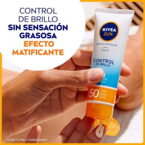 Bloqueador Solar Facial Control Brillo 2pzs 50ml C/u Nivea