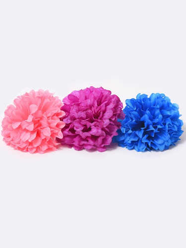 Imagen 5 de 9 de Flores Artificiales Hortensias De Tela X 50 Unidades Vinchas