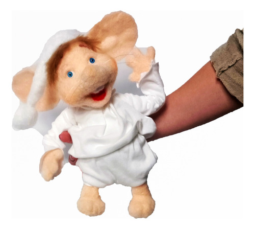 Topo Gigio Muñeco Artesanal Articulado Blanco