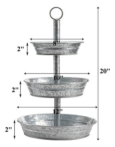 Bandeja De Servicio De 3 Niveles De Okllen, Soporte De De De