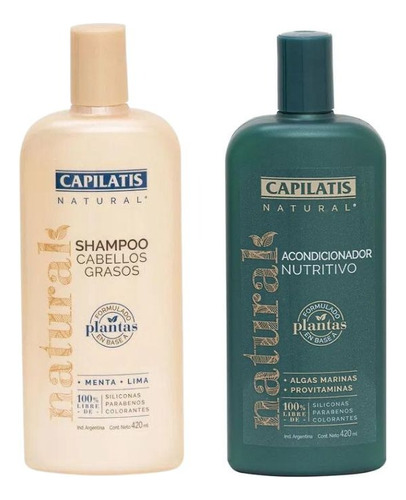 Capilatis Natural - Shampoo Cabellos Grasos + Acondicionador