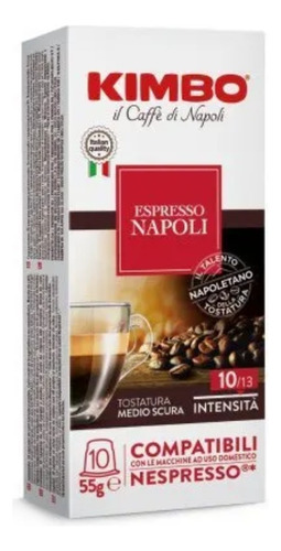Cápsulas Kimbo Napoli Compatibles Con Nespresso - X10