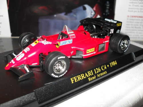 Ferrari F126 C4-rene Arnoux-mundial F1-1984-1/43-altaya