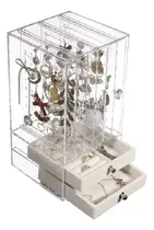 Comprar Organizador Bijou Para Aros, Collares Anillos Y Alhajeros Estante Y Caja Para Joyas Ideal Para Mantener Tus Accesorios Ordenados Y A La Vista Perfecto Para Dormitorio Y Tocador Ohmyshop
