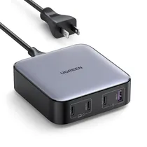 Comprar Ugreen Nexode 100w Gan Cargador Usb C, Cargador Multiple Con 4 Puertos, Pd\u002Fpps Carga Rápida Con 2m Cable Alimentación Para Macbook Pro iPad Pro Air Galaxy S22 S21 iPhone 14 13 Steam Deck Y Más