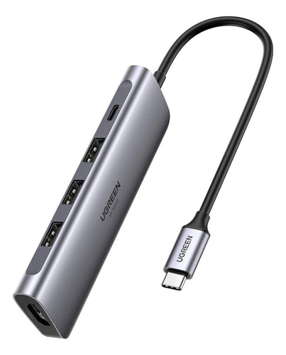 Multipuertos Usb C Ugreen 5 En 1 Hdmi 4k 60hz 3.0 Pd C 100w