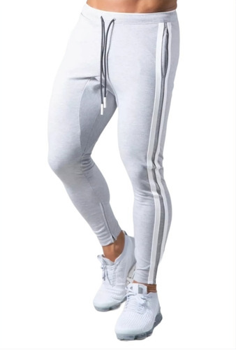 Pantalón Jogger Sudadera Stretch Alta Calidad Doble Linea