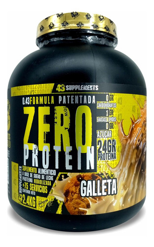 43 Proteina Zero Hidrolizada 2.4 Kg Galleta 43 Supplements.