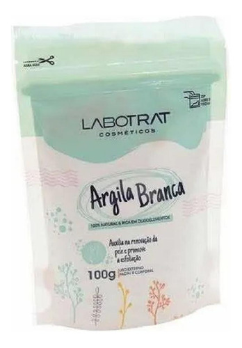 Argila Branca Labotrat - 100g Promove Esfoliação Facial