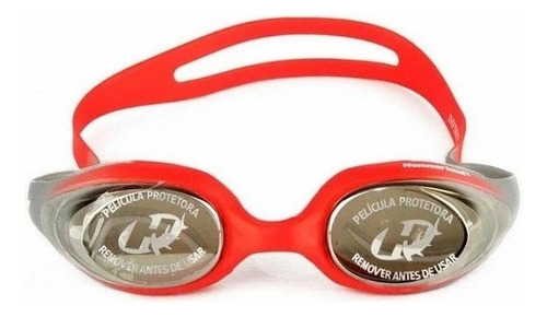 Oculos Nataçao Antiembaçante Aqua Infinity Mirror Espelhado Cor Prata/vermelho