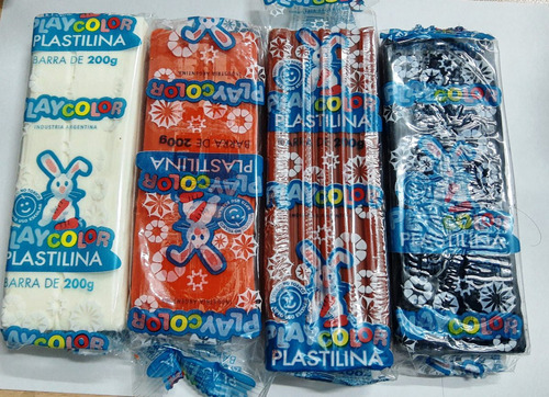 Imagen 3 de 3 de Plastilina Playcolor X 200grs. X11 Colores Jardin Escuela
