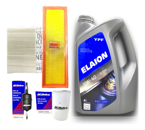 Kit Aceite Elaion F30 + 4 Filtros Fiesta Ecosport 1.6 Zetec