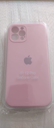 Capa Capinha Silicone Aveludada Para iPhone 12 Pro Rosa