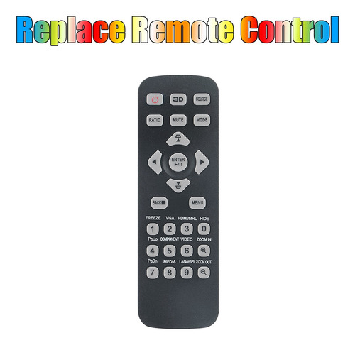 Substitua O Controle Remoto Para O Projetor Acer P1250 T-250