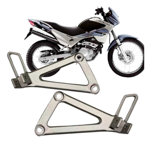 Par Suporte Pedaleira Bacalhau Nx 400 Falcon Original Honda