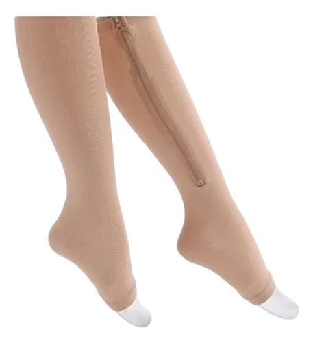 Medias De Compresión Anti Varices Zip Sox Unisex Cierre