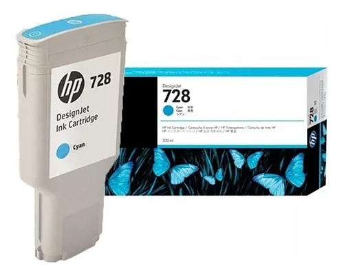 Tinta Hp 728 F9k17a Cyan 300ml Designjet T730/t830 