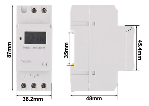 Temporizador Digital Programable De 25a, 220v