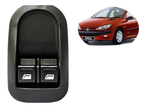 Botao Vidro Eletrico Peugeot 206 Sem Retrovisor