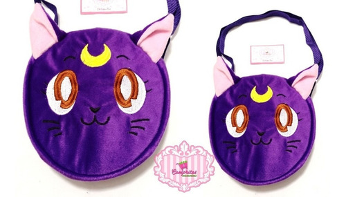 Mochila Bolsa Mariconera Sailor Moon Luna Artemis Gato Kawai