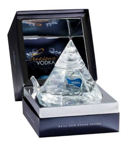 01 Un Vodka Precious Jewel Lines - Real Gem Stone Inside