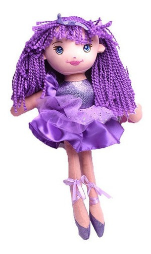 Imagen 3 de 6 de Muñeca De Tela Bailarina 45 Cm